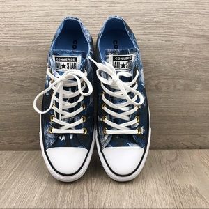 🦋Converse All Star Floral Print Low Top size 7